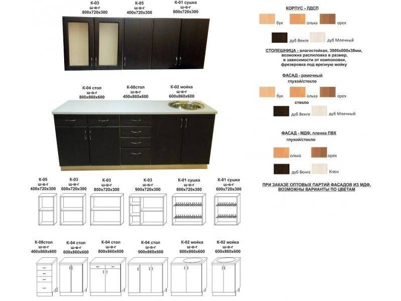 кухонный гарнитур прямой в Волжском