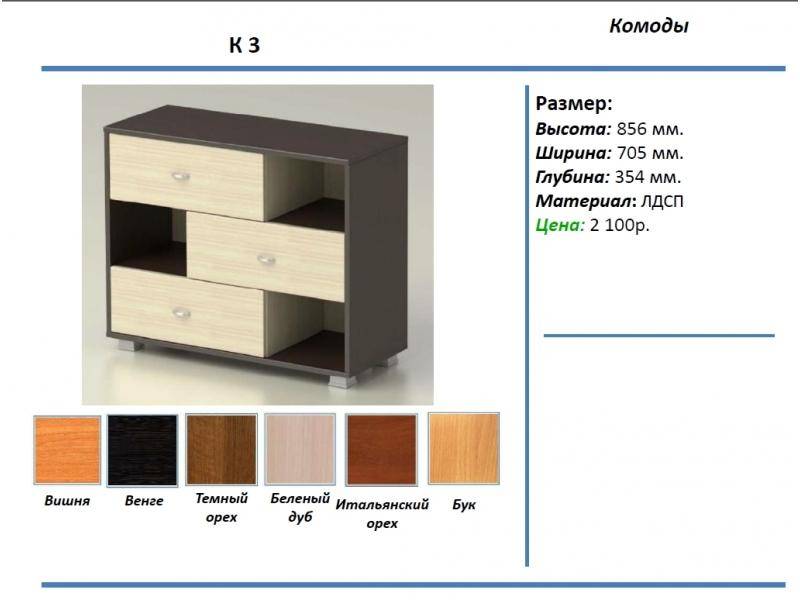 комод к3 в Волжском