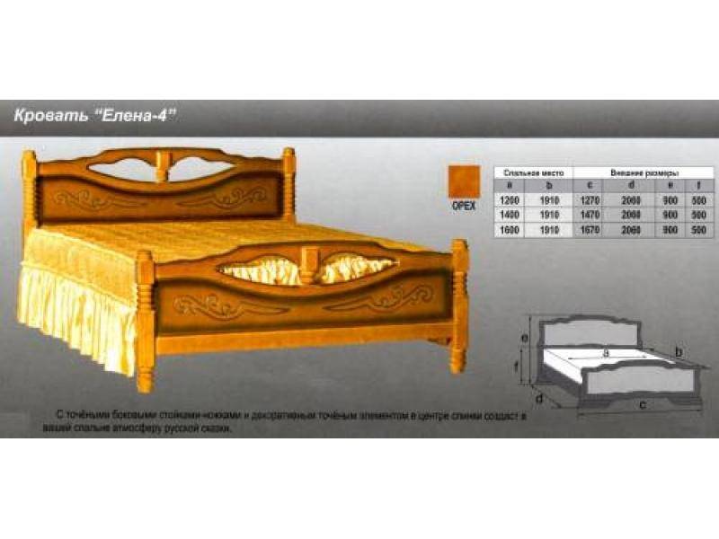 кровать елена 4 в Волжском