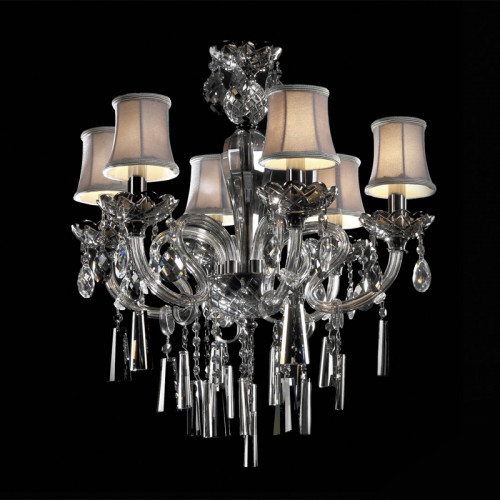 люстра md102743-6a от illuminati прозрачная/бежевая/ хром в Волжском