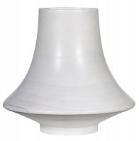 ваза деревянная фигурная с широким горлышком 27,5 см verona белая в Волжском