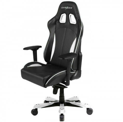 кресло геймерское dxracer king ks57 черно-белое в Волжском