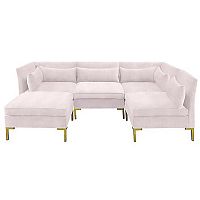 диван zara sectional угловой розовый в Волжском