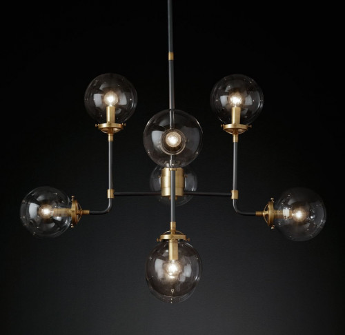 люстра bistro 8 черная, бронза в Волжском