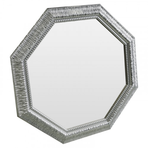 зеркало серебряное восьмиугольное с декором sparkle silver в Волжском