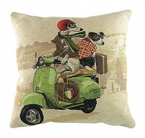 подушка с картинкой scooter dogs green в Волжском