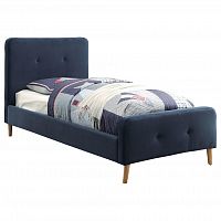 кровать button tufted flannelette navy 120х200 в Волжском