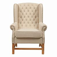 кресло мягкое с ушами french provincial armchair бежевое в Волжском