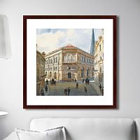картина: view of the riga stock exchange, 1880г. в Волжском