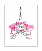постер paris а3 (розовый) в Волжском