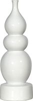 ваза керамическая фигурная с узким горлышком 29 см podium белая в Волжском