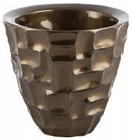 ваза коническая с рельефным декором 26 см nugget коричневая в Волжском