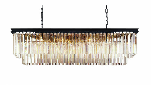 люстра odeon l120 black&glass серая, прозрачная в Волжском