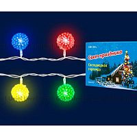 светодиодная гирлянда «шарики» 280см rgb (07921) uniel uld-s0280-020/dta rgb ip20 balls в Волжском