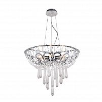 подвесная люстра crystal lux dorotea sp5 d450 chrome прозрачная в Волжском