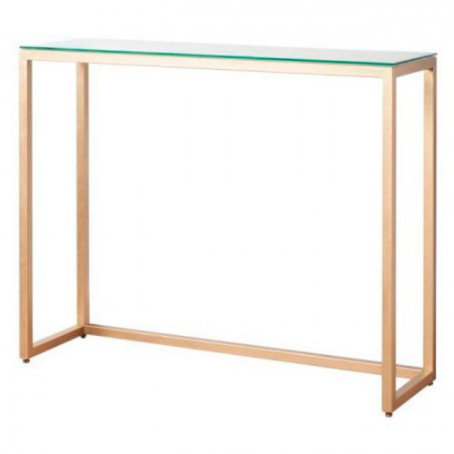 консоль с прозрачной столешницей, золото в Волжском