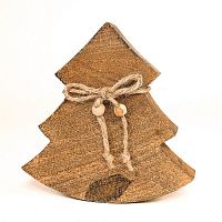 украшение новогоднее ель деревянная wooden tree, 15х14х2,5 см в Волжском