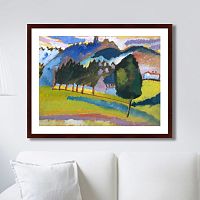 картина: landscape with rolling hills, 1910г. в Волжском