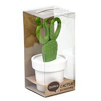 ножницы cactus с держателем, белые с зеленым в Волжском