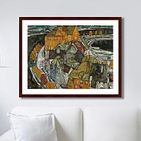 картина: crescent of houses ii (island_town), 1915г. в Волжском