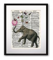 постер elephant and balloon а4 в Волжском