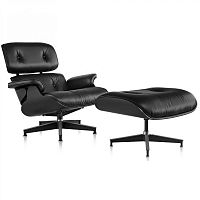 кресло eames style lounge chair черное в Волжском