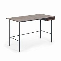 стол mahon desk ореховый шпон, mdf матовый графит в Волжском