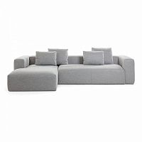 диван blok sofa 3 левый угол светло-серый от la forma (ex julia grup) в Волжском