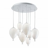 подвесная люстра ideal lux clown sp8 bianco в Волжском