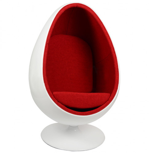 кресло ovalia egg style chair красное в Волжском