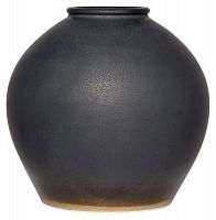 ваза керамическая объемная 26 см antiqued черная в Волжском