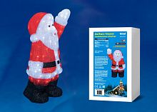 фигурка светодиодная «дед мороз» 38х24x60см (ul-00002332) uld-m3860-120/sta white ip20 xmasman в Волжском