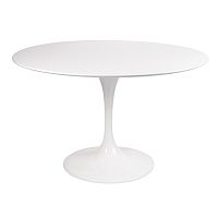 стол eero saarinen style tulip table mdf d110 глянцевый белый в Волжском