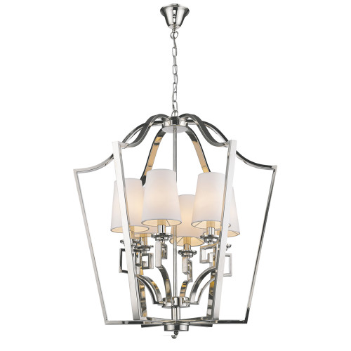 люстра presidential 6 от delight collection белая/никель в Волжском