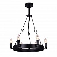 дизайнерская подвесная люстра arte lamp bastiglia a8811sp-6bk черная в Волжском