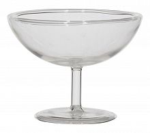 ваза стеклянная плоская на ножке 10 см stella в Волжском