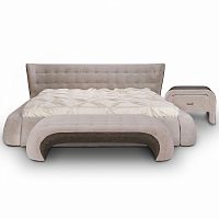 кровать двуспальная 180х200 бежевая meridian в Волжском