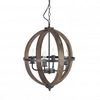 люстра на 4 рожка коричневого цвета в Волжском