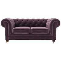 диван chesterfield lux двухместный прямой фиолетовый в Волжском