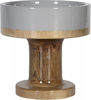 ваза настольная rustic chic bowl grey wood в Волжском