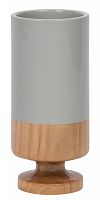 ваза настольная rustic chic tube grey wood в Волжском