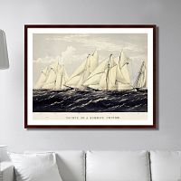 картина: yachts on a summer cruise, 1871г. в Волжском
