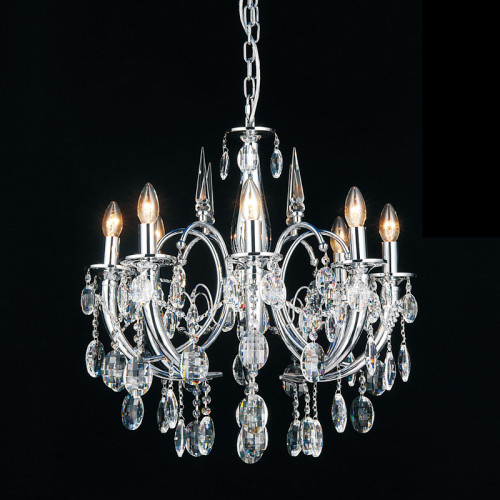 люстра md103908-8a от illuminati прозрачная/ хром в Волжском