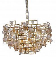 подвесная люстра crystal lux diego sp9 d600 gold в Волжском