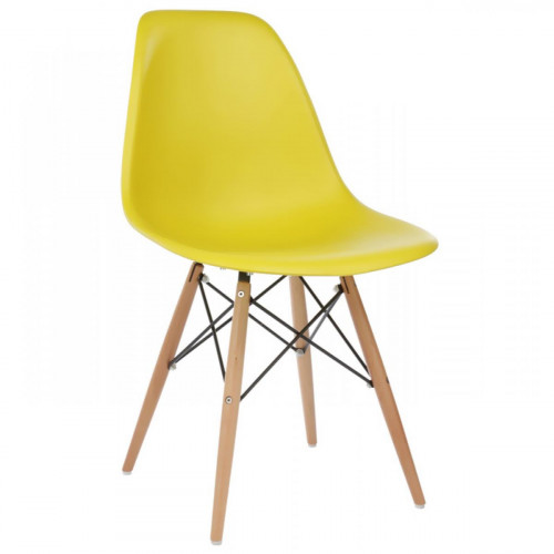 стул деревянный eames pc-015 yellow в Волжском