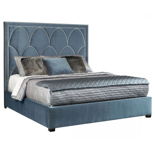 кровать двуспальная 180х200 голубая petals queen в Волжском