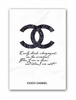 постер drink champagne. coco chanel а3 в Волжском