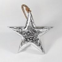 игрушка на елку звезда серебряная snow star, 15х15х2,5 см в Волжском