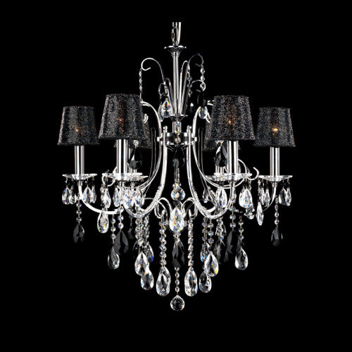 люстра md92721-6a от illuminati прозрачная/черная/ хром в Волжском