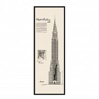 постер chrysler building черный в Волжском